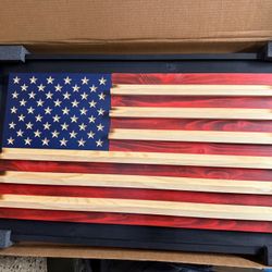 Challenge Coin Display US Flag