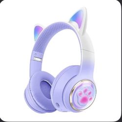 Paw Print Cat Ear Gaming Headphones