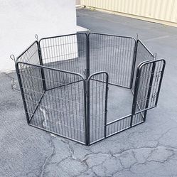 $85 (New in Box) Heavy duty 32” tall x 32” wide x 6-panel pet playpen dog crate kennel exercise cage fence