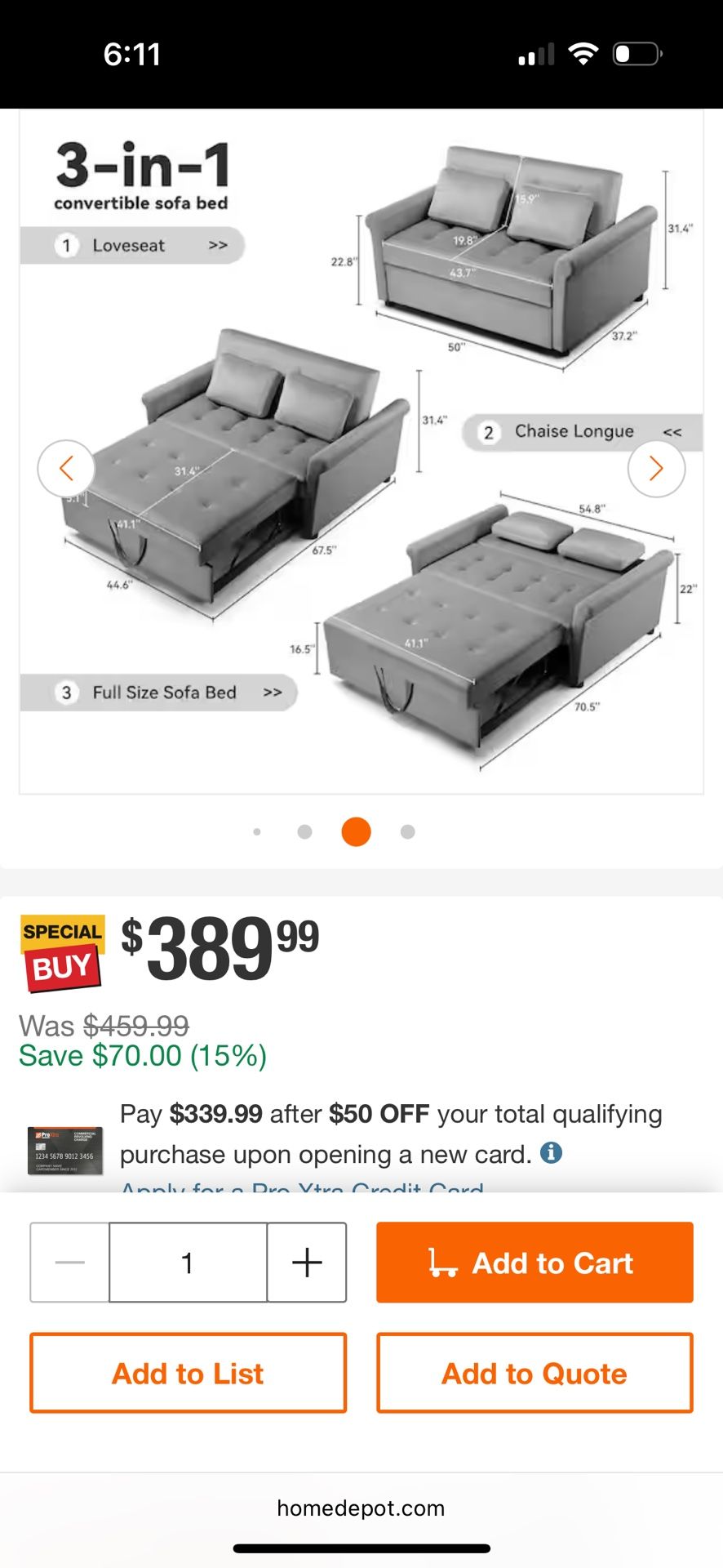 Sofá Bed