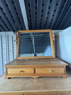 Mid-Century Modern Vanity, Dresser Top Mirror