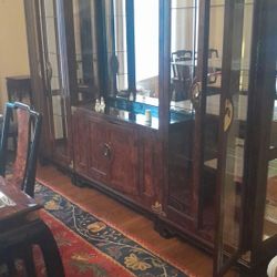 Dining Table With China Cabinet And Buffet 
