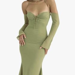 Spaghetti Strap Bodycon Maxi Dress Sexy Hollow Out Halter High Waist Evening Party Long Dresses