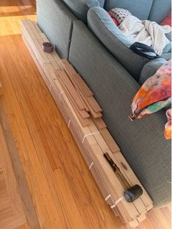 2 1/4” wide red oak flooring