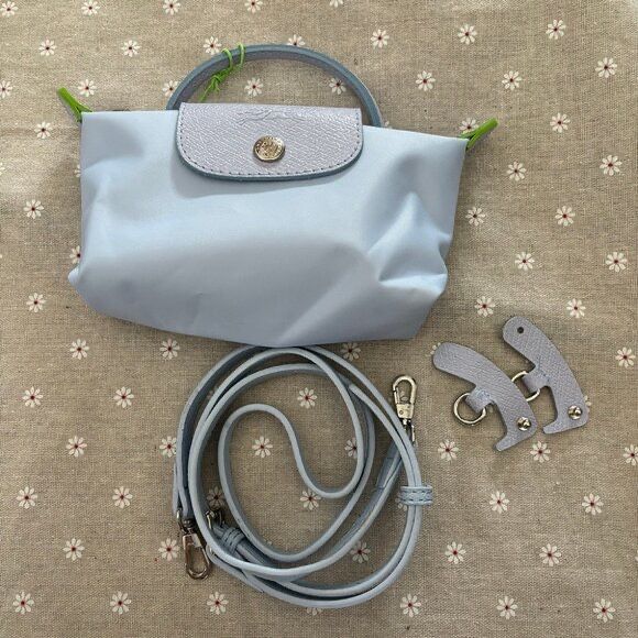 Longchamp Le Pliage Skyblue Mini Bag