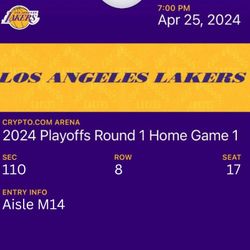 Lakers Vs Nuggets Tickets | Thu Apr 25 | 2024 Playoffs Round 1 Home Game 1