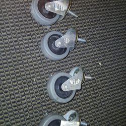 Ever Built Medium Duty Threaded Steam Caster With Brake 3 In