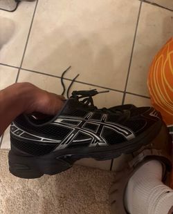 ASICS Black Silver Running Sneakers