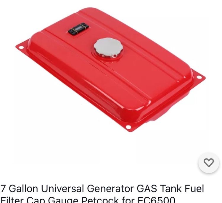 6500 Series Generator Gas Tank