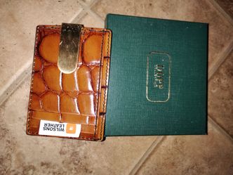 Wilson's Leather DOPE collection card holder and money clip