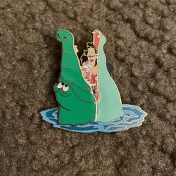 Captain Hook And Crocodile Disney Pin