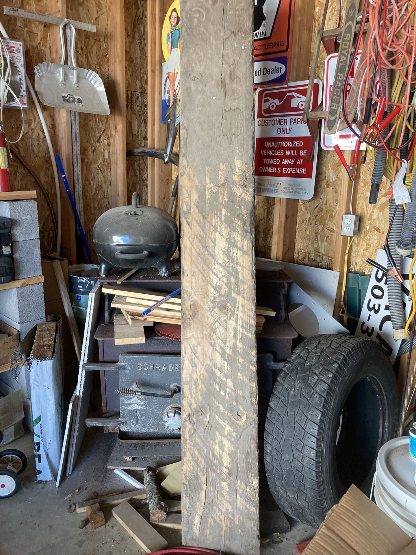 12x4x7’ Reclaim Hardwod