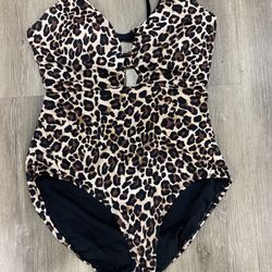 Sexy leopard bathing suit size 16