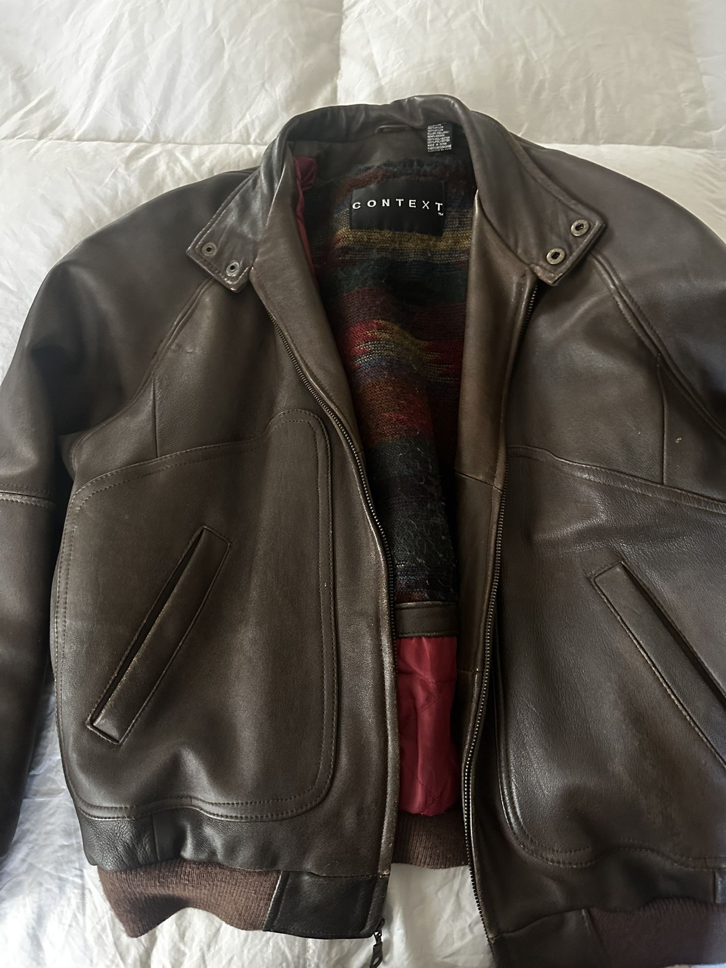 Men’s Leather Vintage Jacket Large