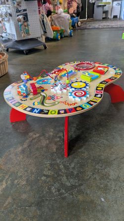 Alex Activity Table Wood Wooden Standing Sitting