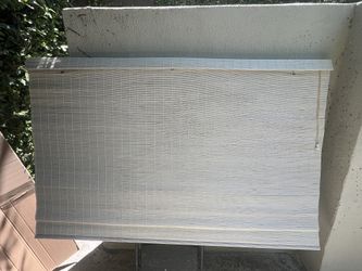 Matchstick Roll up Window Blinds With Blackout Liner