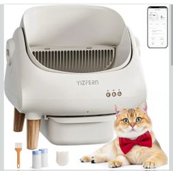 Self Cleaning Cat Litter Box, Automatic Cat Litter Box with App Control,