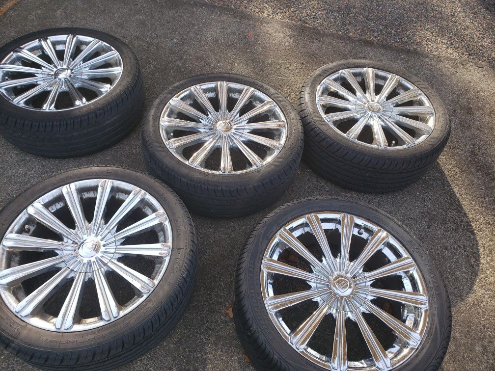 Wheels and tires 18inches boghini series 5 sets