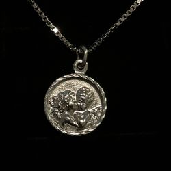 Brand New Sterling Silver Disc Angel 18inches