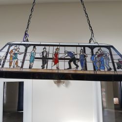 Antique real glass stainless.
For pool table
