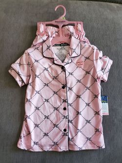 New Juicy Couture 2pc Pajama Set Girls 6/6X