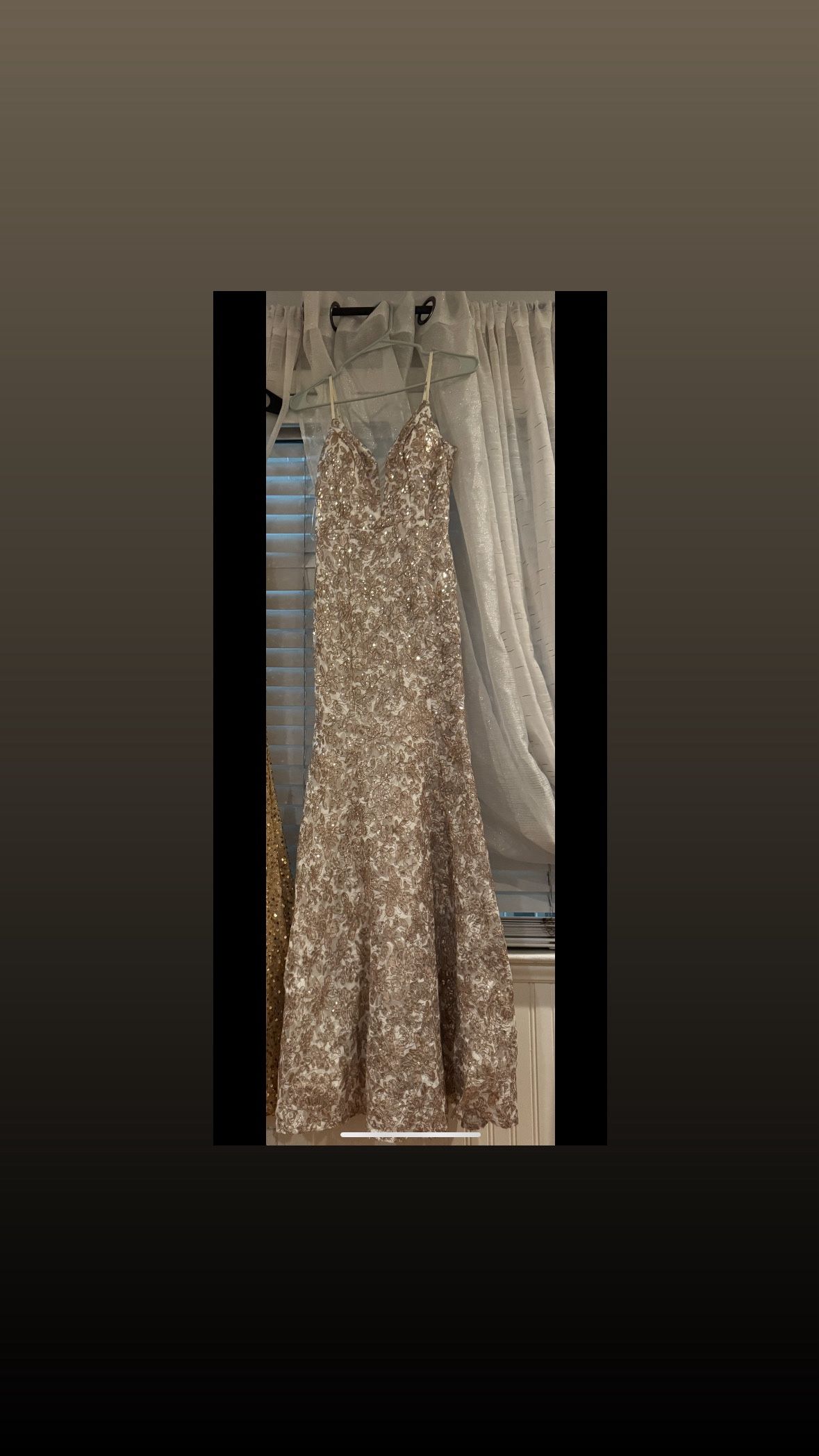 White And Gold Dress