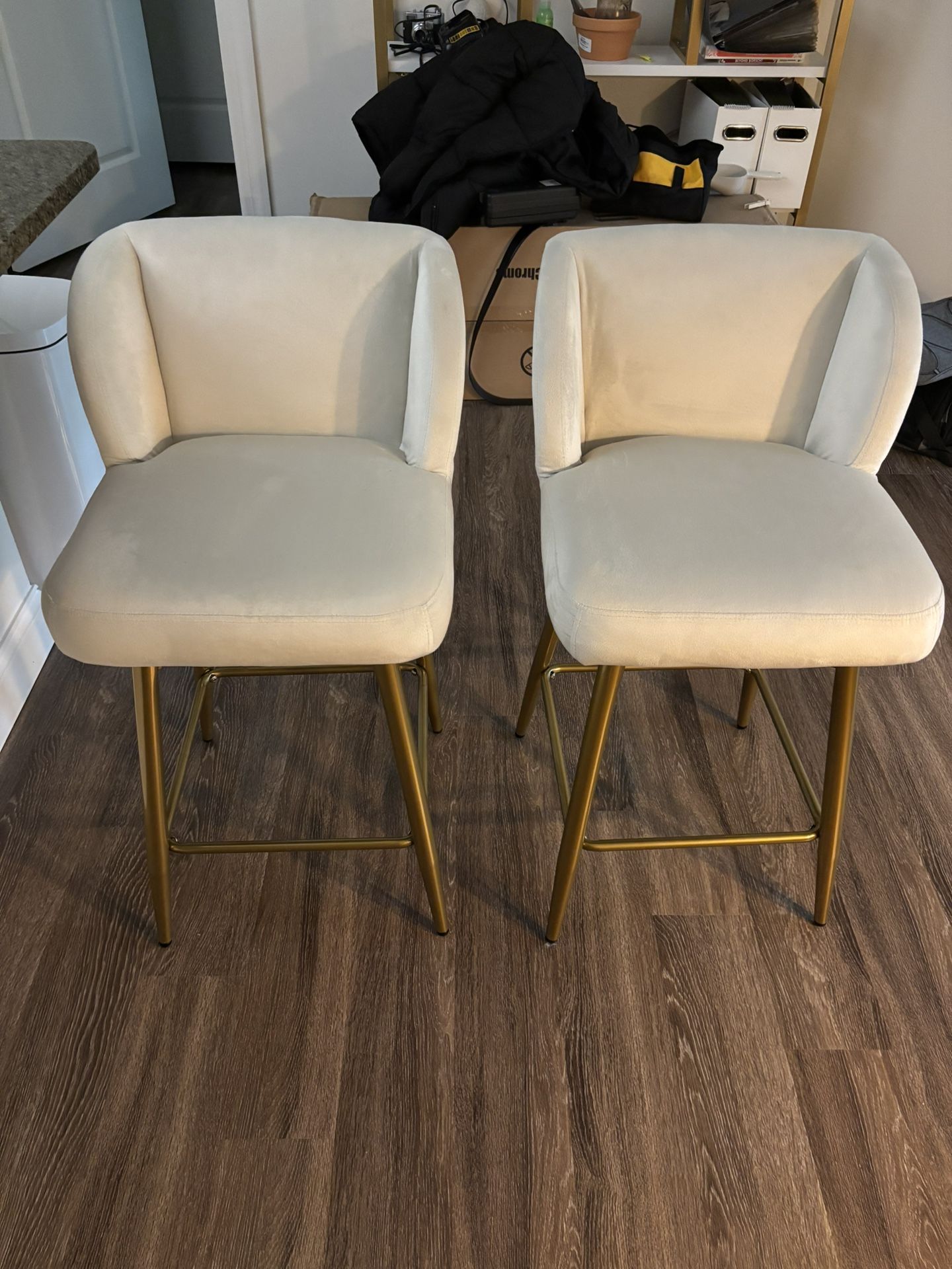 Modern Counter Height Bar Stools Set of 2