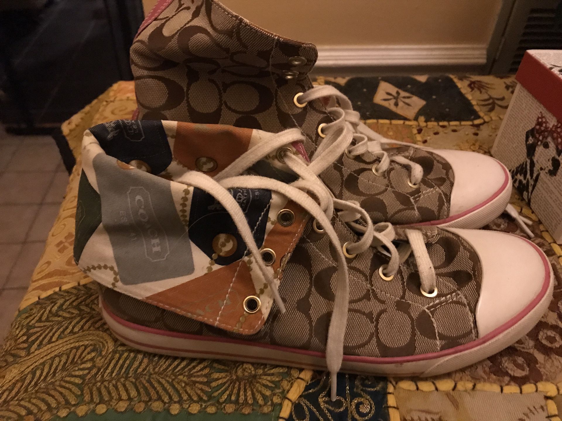 Coach high tops size 10