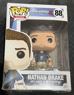 Funko Pop Games Uncharted 4 Nathan Drake 88 Gamestop Exclusive BOX DAMAGE READ Box has damage, please see photos for details