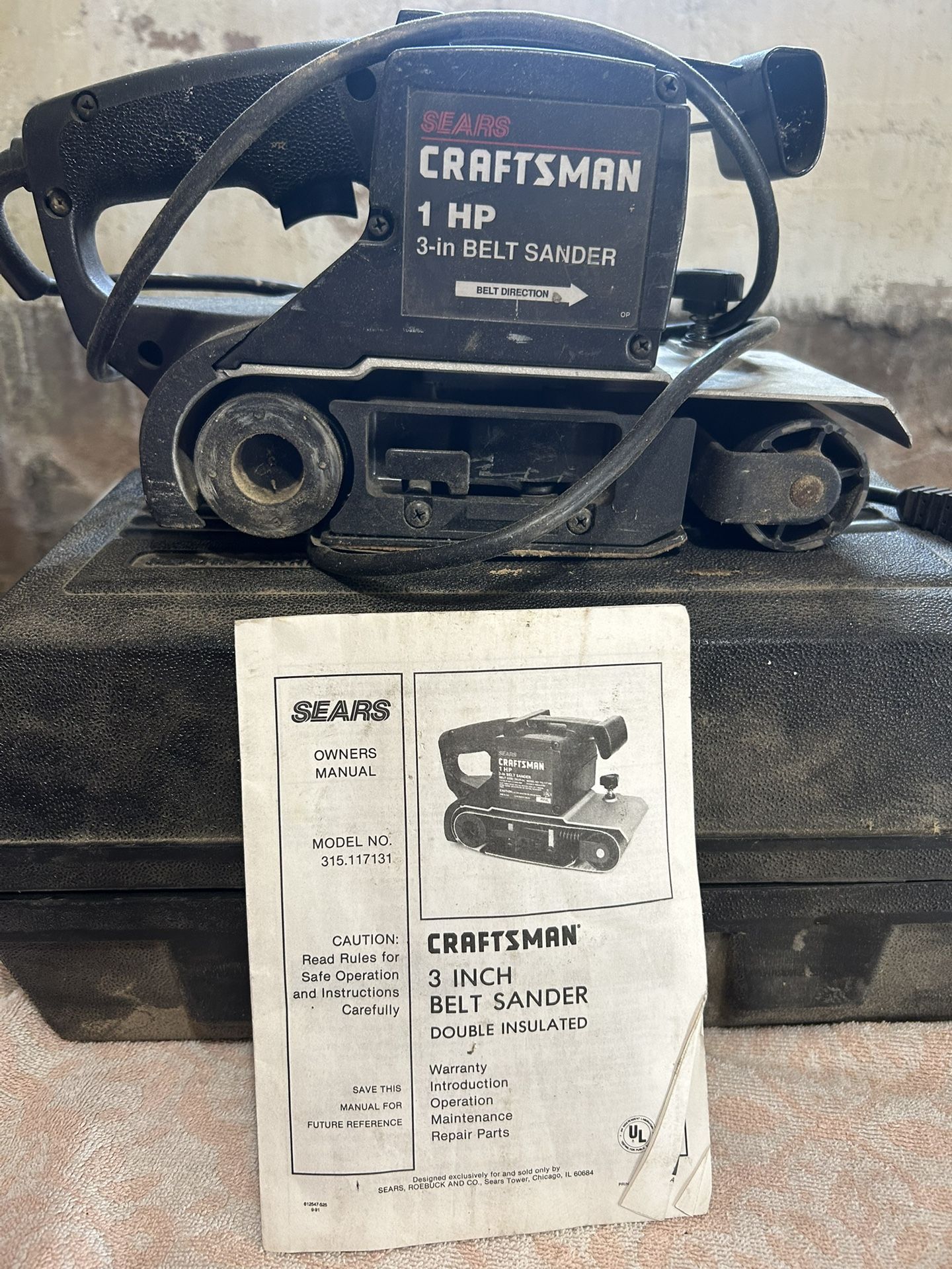 CRAFTSMAN 1 HP 3-in BELT SANDER