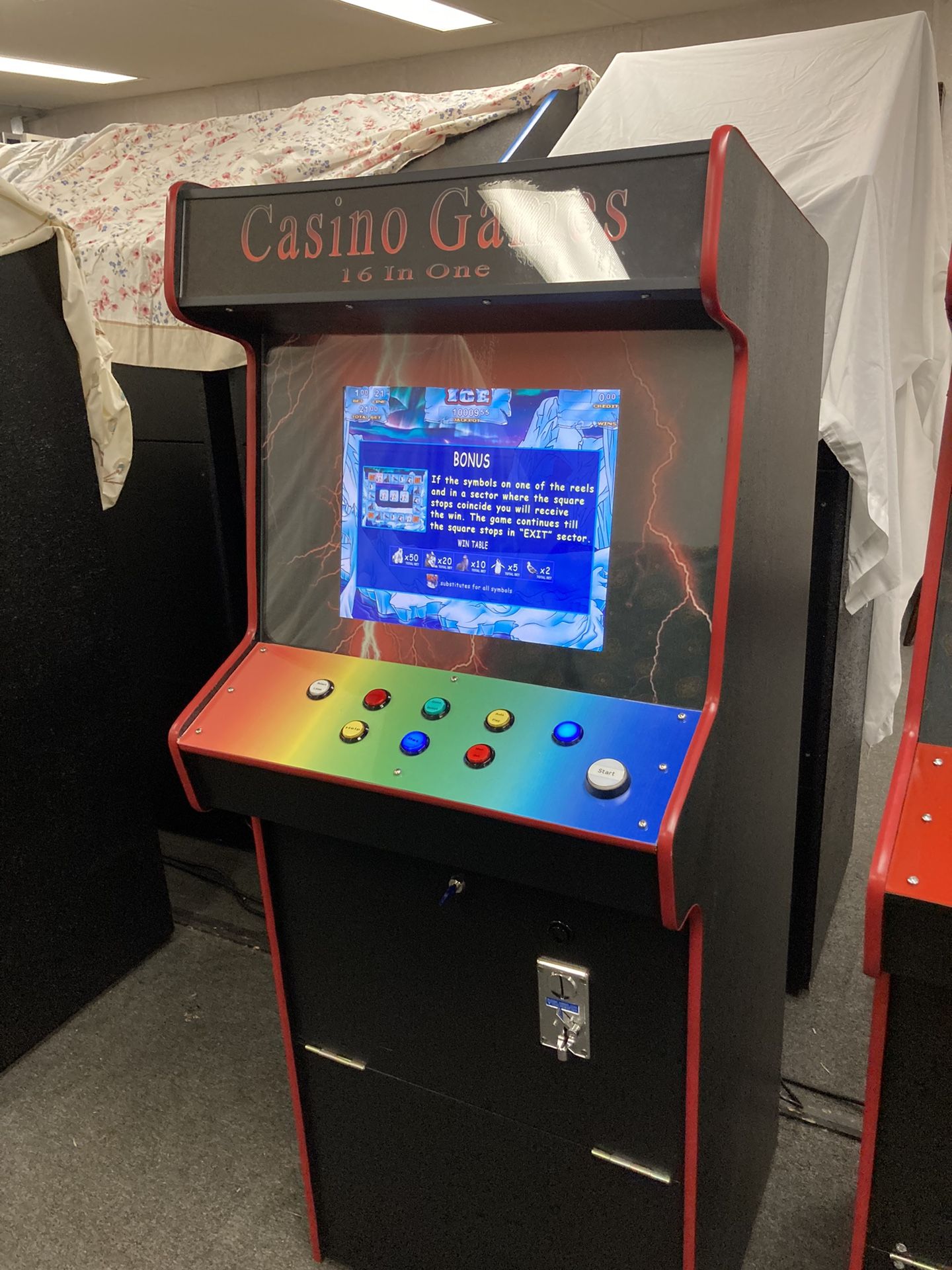 16 Game Video Slots Games Arcade Machine