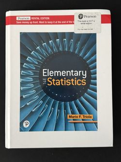 Pearson Elementary Statistics 14th edition