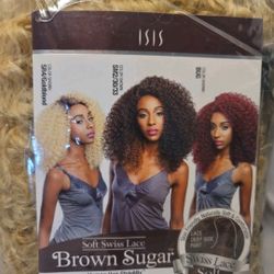 ISIS Brown Sugar Soft Swiss Lace Human Hair Stylemix Lace Front Wig  BS204