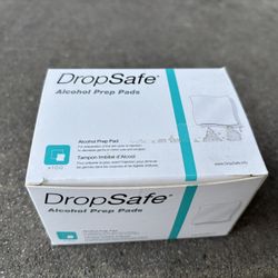 DropSafe Alcohol Prep Pads Antiseptic Skin 100 Count Regular Unisex