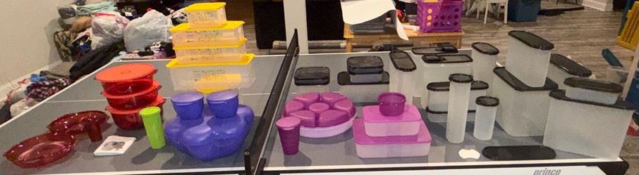 41-Piece Tupperware Lot – Assorted Containers, FridgeSmart & Stack Cooker