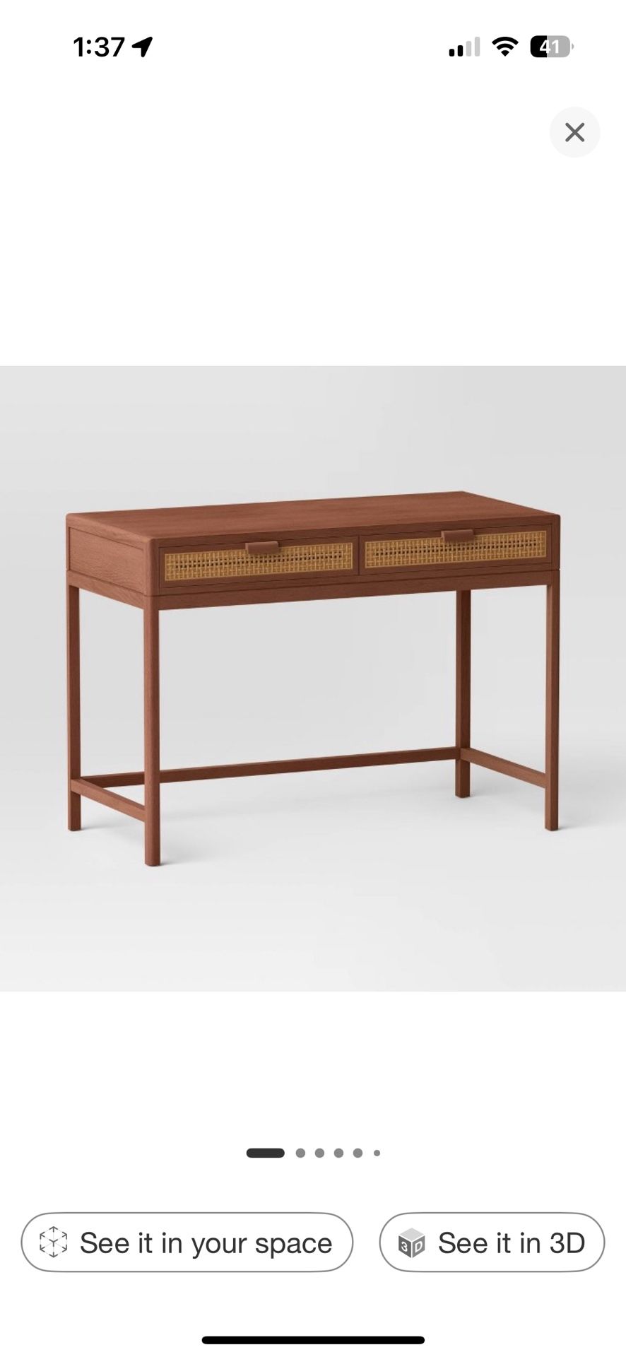 rattan desk