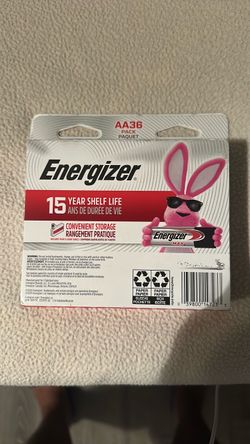 36 pack Energizer AA Batteries
