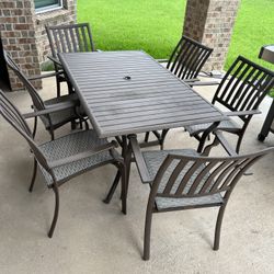 Panama Jack- patio table with six chairs