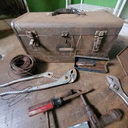 Old School Metal Tool Box