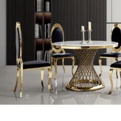 Marble Top Dining Table Round