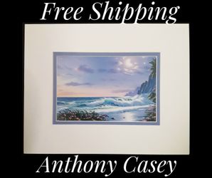 Anthony Casey, 11" x 14" Fine Art Calender Print. Mounted on Acid Free Foam Core. Double Matted on Acid Free Matt Board