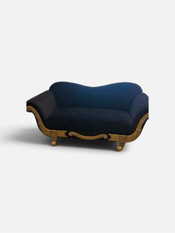 Black Velvet Chaise Lounge