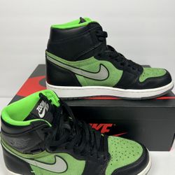 AIR JORDAN 1 HI ZOOM AIR Zen Green Mens Size 8.5 (Used)