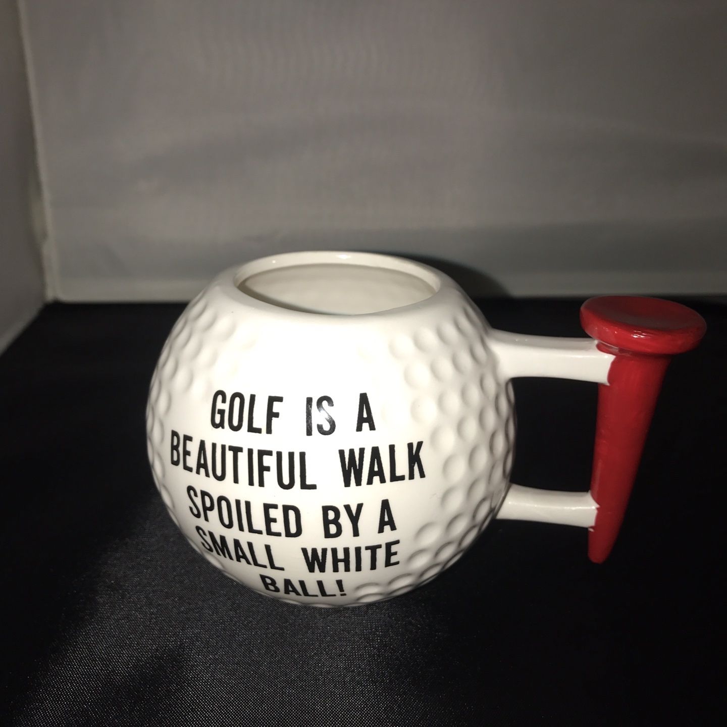 3D Golf Ball Coffee/ Tea Cup/ Mug With Tee As A Handle