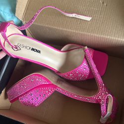 Rhinestone Pink Heels