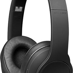 Cellairis Active Noise Cancelling Headphones, Bluetooth Capable with Mic, Deep Bass & for Over Ear, for Travel Work TV PC Cellphone, Black, Ultra Soft