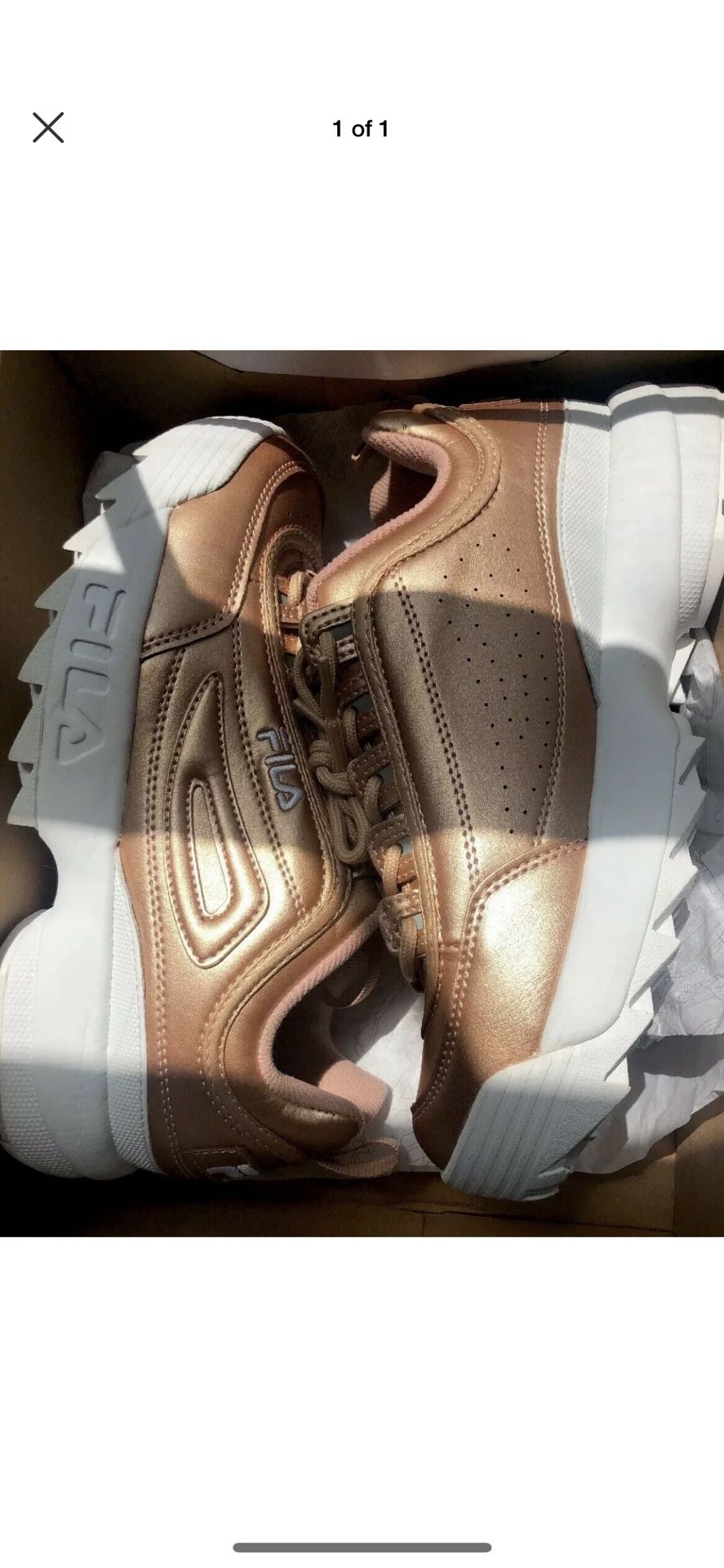 fila rose gold disruptor