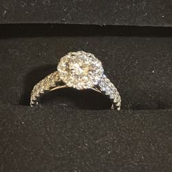 Kays Engagement Ring 1.25 Ct Tdw 14k Wg Size 5.5