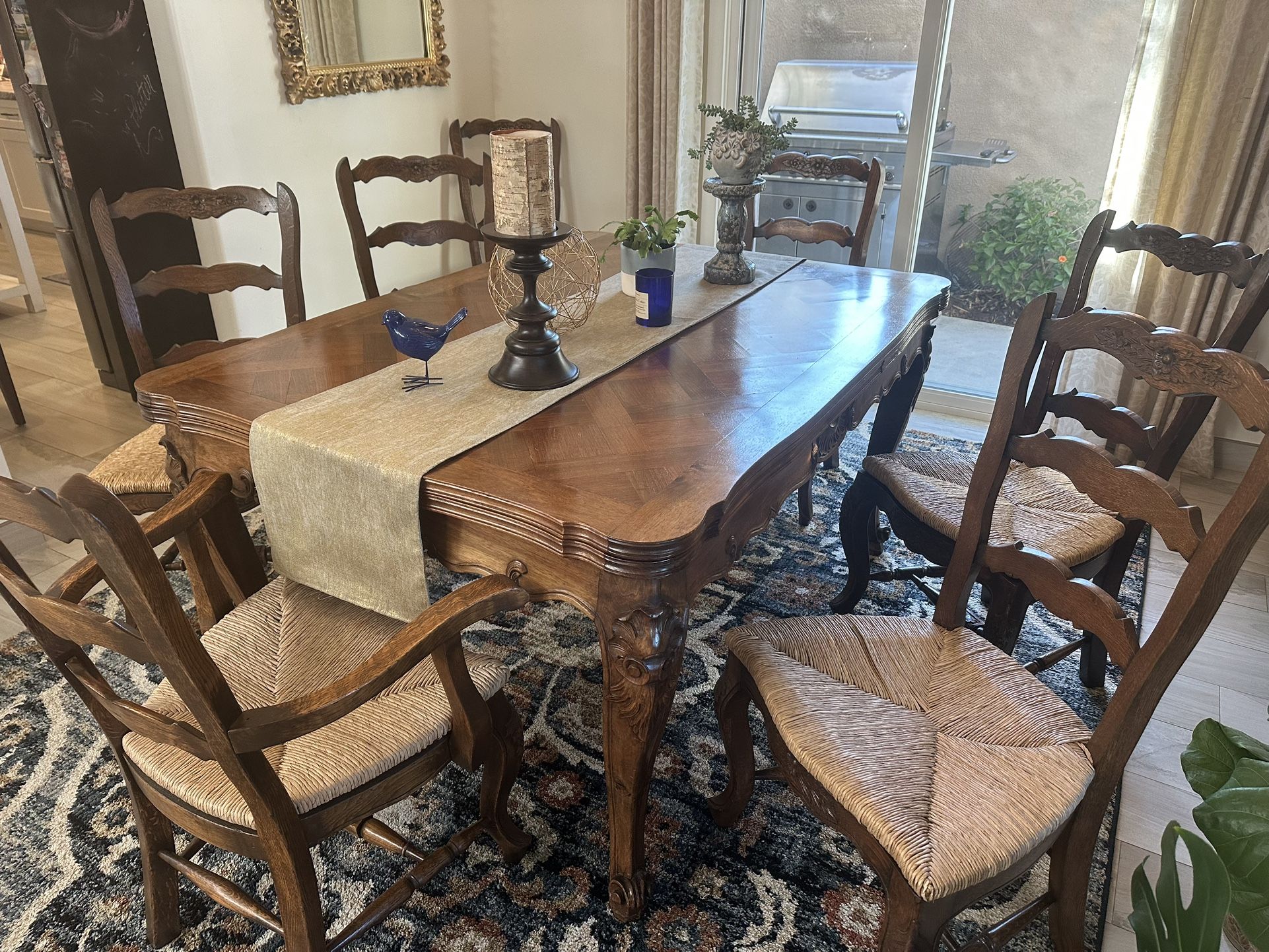 French Antique Cane Dining Chairs