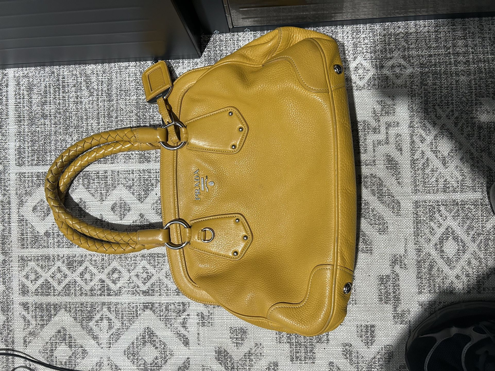 Prada vintage mustard yellow bag